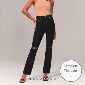 Abercrombie Ultra High rise Ankle Straight Jean